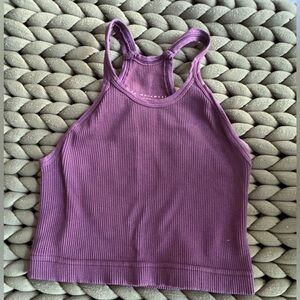 Free People Purple Cropped Tank